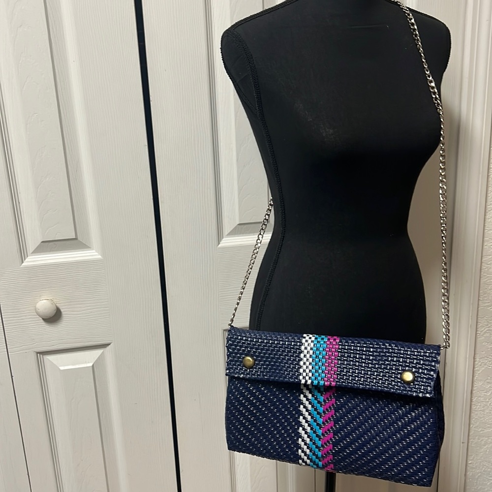 Artisan Plastic Woven Purse